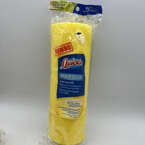 Quickie Jumbo Mop & Scrub Roller Mop Refill, Type P Fits Quickie Mop #055/#055B